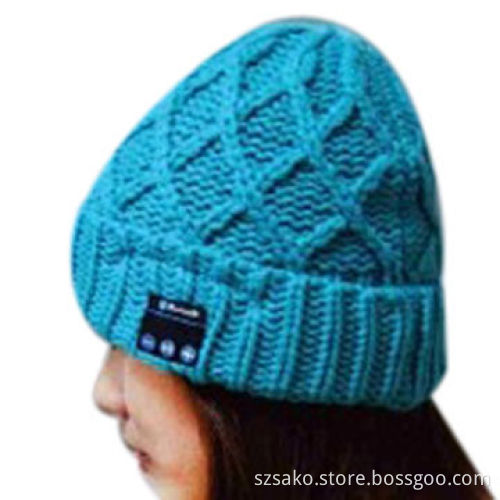 Long Time Working Hat Bluetooth Speaker for iPhone and BT Function Device, Hand Free Bluetooth